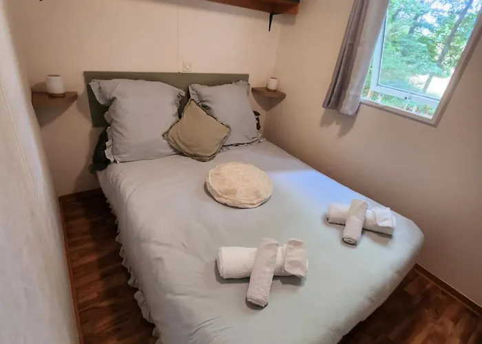 Mobilhome les pieds dans l eau avec piscine
